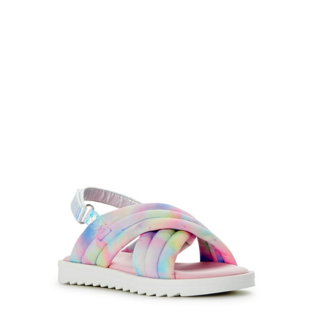 Girls Tie-Dye Puff Band Sandal